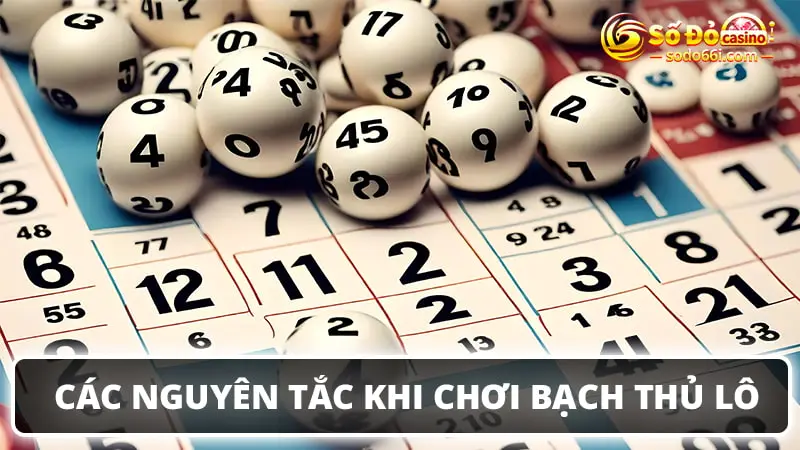 Các nguyên tắc khi chơi bạch thủ lô