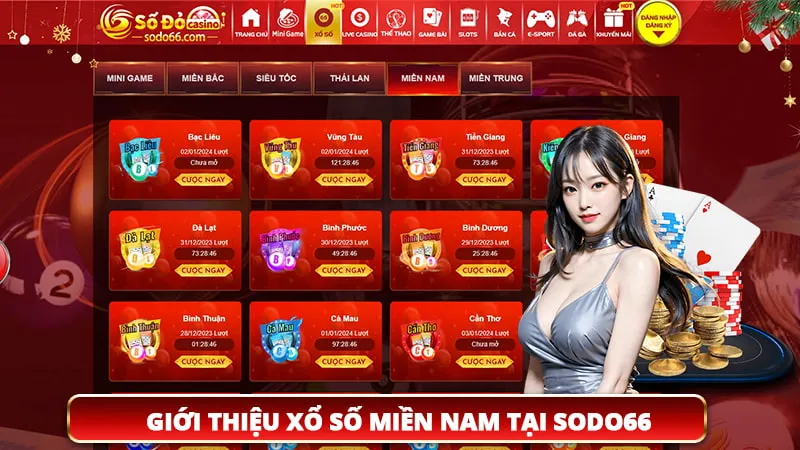 Giới thiệu xổ số miền Nam tại SODO66